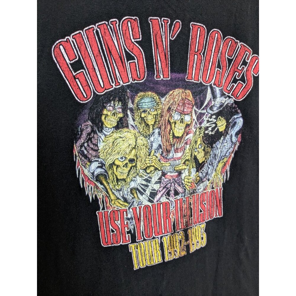 Guns N Roses Use Your Illusion Tour 1992-1993 Men's Shirt Size Medium Band Tee - Picture 2 of 4